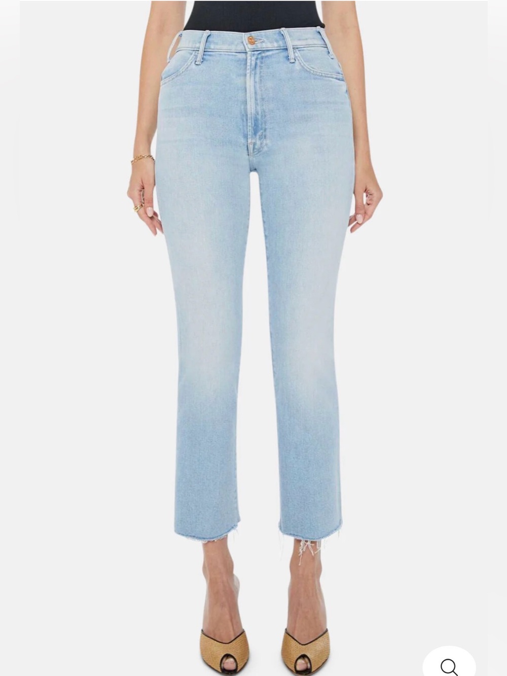 MOTHER The Hustler Ankle Fray Jeans